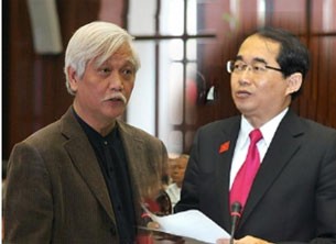 Đại biểu Quốc hội Dương Trung Quốc (bên trái) và Đại biểu Quốc hội Hoàng Hữu Phước (ảnh: internet).